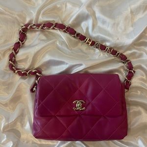 Dark Pink Chanel Bag